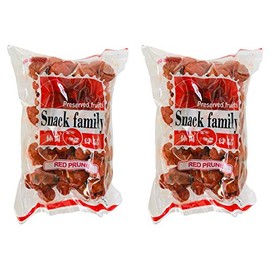 Snack Family Preserved Fruits - Red Salt Prune - Pack of 2 - Trinidad & Tobago Snacks