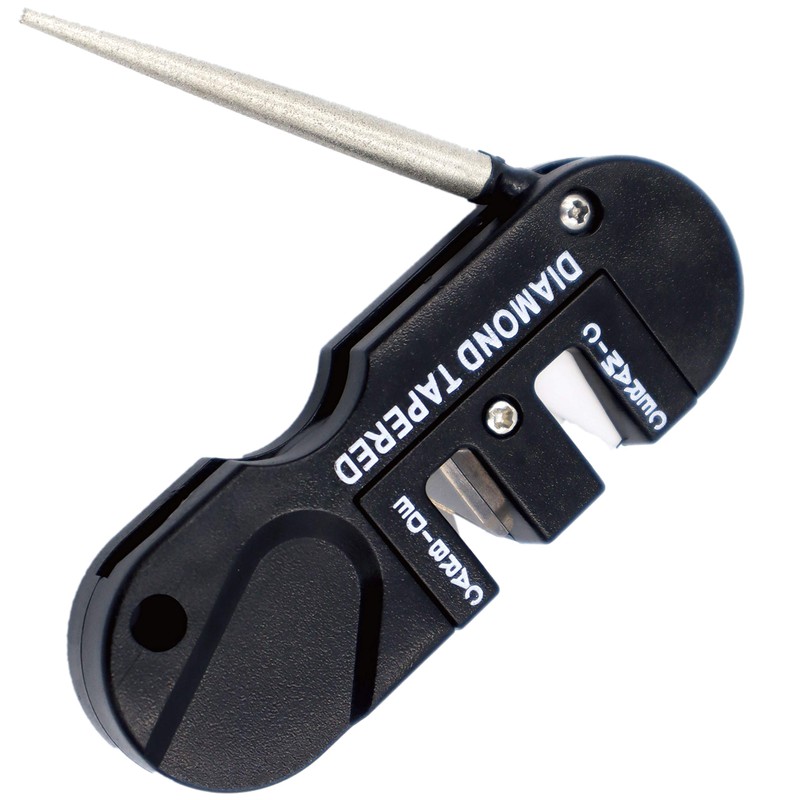 KM Global 3-in-1 Portable Compact Sharpener, Japanese Instruction Manual Included