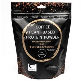 CHIZFIT, Plant-Based Protein Powder, 8 Simple Ingredients, Coffee & Lion's Mane, 21 Grams Protein per Serving, 11.92 Ounces