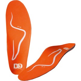 BootDoc Ski Boot Insoles 'FF S9' - Size 42-43, Orange, Polyethylene, Adult Skiers, Unisex, Insole, Ski Boot Insert