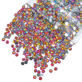 qiipii 1550PCS 5mm Red AB Resin Rhinestones for Crafting Siam Red Flatback Stones Bulk SS20 Ruby Red Diamonds Crystals Gems Charms for Nails Face Eyes Makeup Tumblers Bottles DIY Crafts Decoration