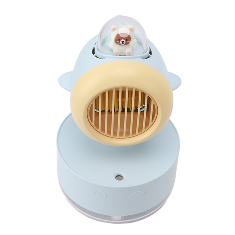 Mini Bear Cooling Fan USB Charging Misting Desktop Fan Table