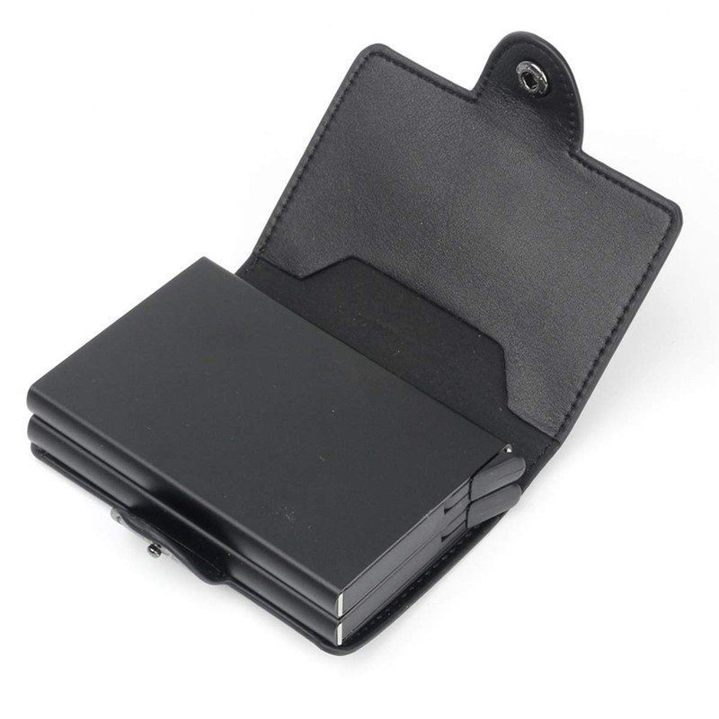 Munixi Credit Card Holder Leather Slim Wallet RFID Blocking Pop