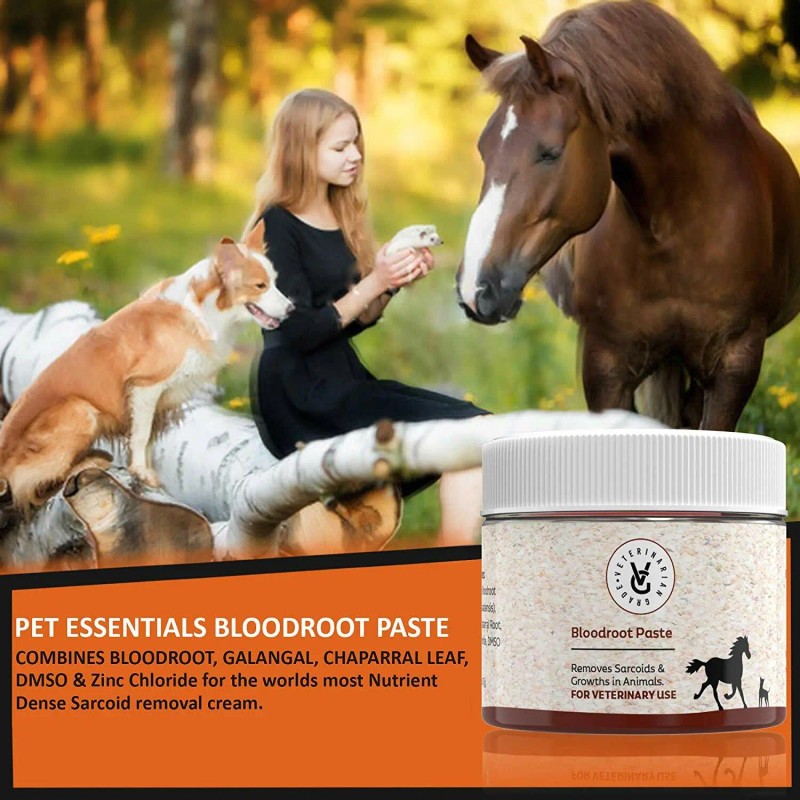 Veterinarian Grade Sarcoid Herbal Paste for The Removal of Sarcoidosis