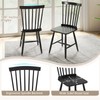 Giantex Windsor Dining Chairs Set of 2 Black, Wood Kitchen