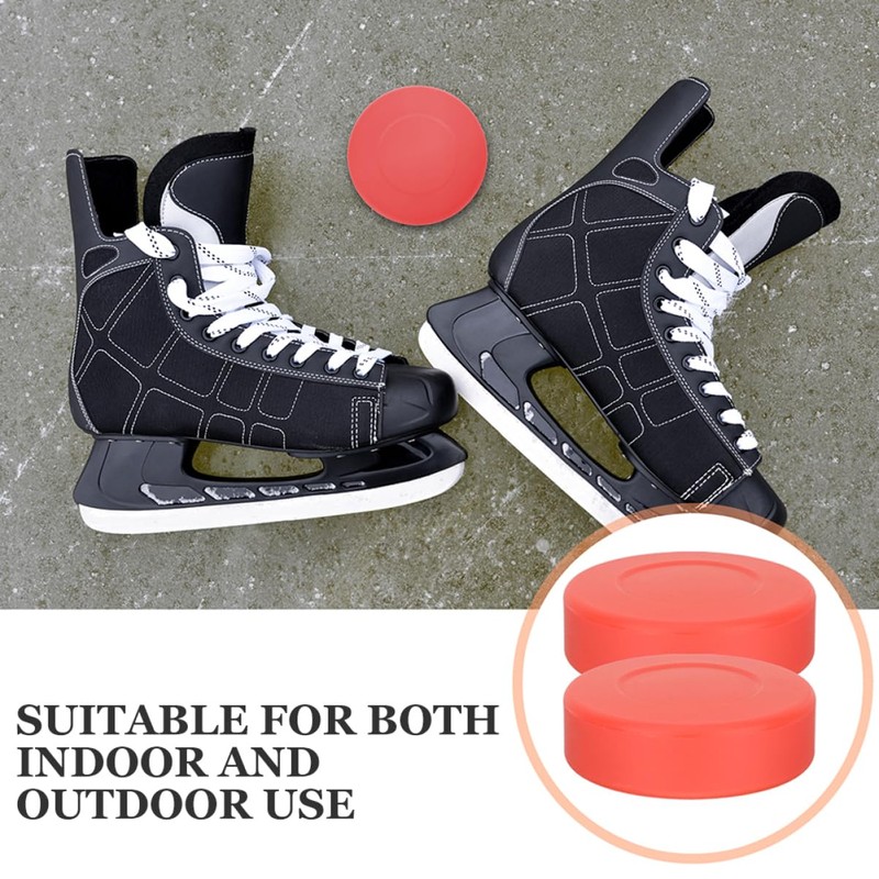 BESPORTBLE 3pcs Hardness Flat Hockey Set Durable Balls for Training