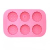 X-Haibei Round Mooncake Chocolate Lotion Bar Soap Cookies Wax Pink