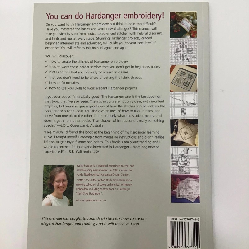 Vetty Creations Embroidery Reference Book Elegant Hardanger Yvette Stanton Needlework
