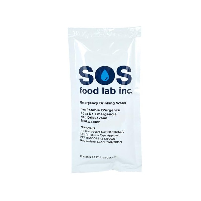 Emergency Water Pouches 2 Day Supply (12 Count, 4.2 Fl