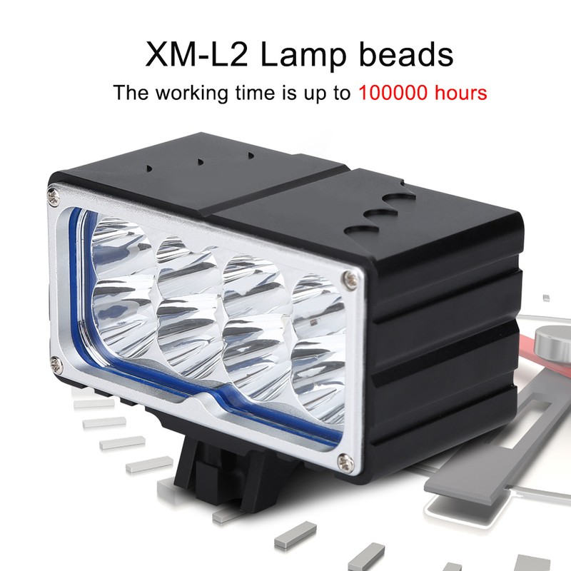 Bike LED Bright Front Lamp Rechargeable Bicycle Head Light with