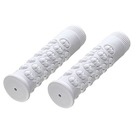 Alta Kraton Rubber Skull Bicycle Grips, 10 Colors. (White)