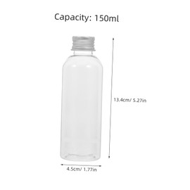 ULTECHNOVO 10pcs Refillable Travel Bottles with Aluminum Lids Containers for Liquids Small Dispenser for Toiletries Travel-Friendly and Multi-Purpose Use