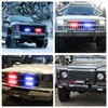 NWpangu LED Strobe Light, Super Glare, Blue & Red, 12V