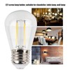 10Pcs Vintage Light Bulb S14 E27 180LM Transparent Glass LED