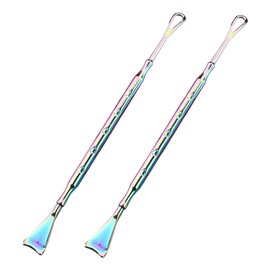 SAFIGLE 2Pcs Stainless Steel Blackhead Removal Tool Durable Pore and Nose Scraper Safe for All Skin Types Compact Facial Cleaning Tool for Treatment