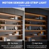 LUXJET 2 Pack Warm White Motion Sensor LED Strip Lights