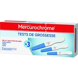 Mercurochrome 3 pregnancy tests