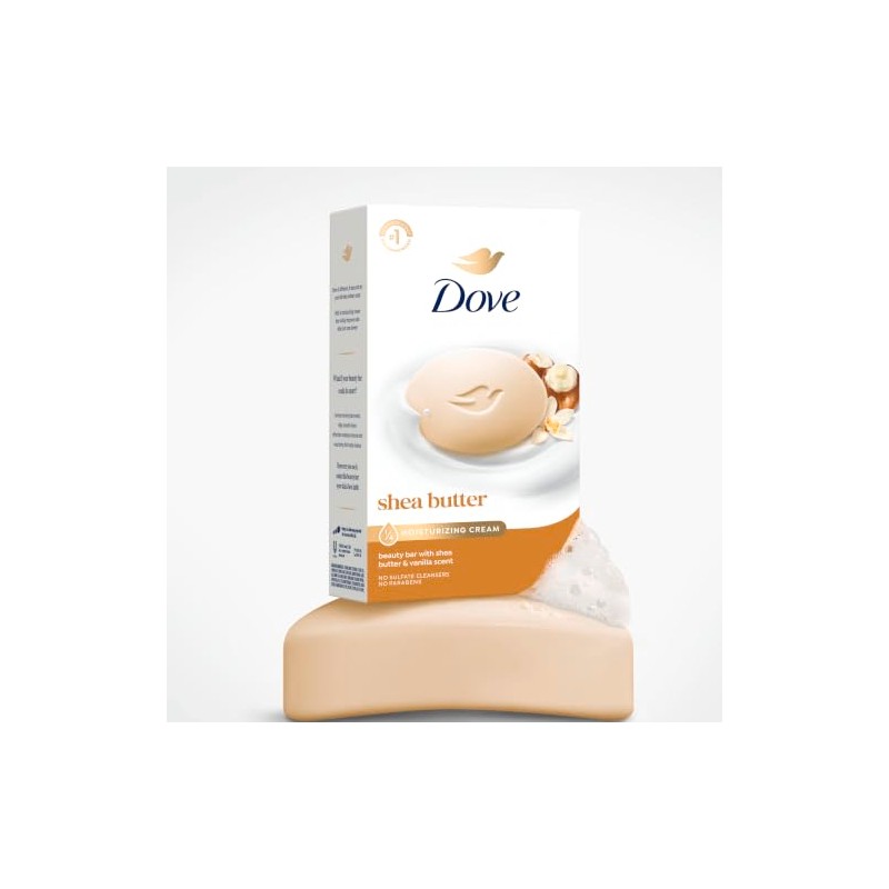 Dove Beauty Bar, Shea Butter, 4 oz, 8 Bar