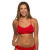 JOLYN Heidi Bikini Top - Fixed Back Women's Athletic Swimsuit