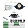 zouzai 3 Inch 5CCT Gimbal Black Led Recessed Lighting with