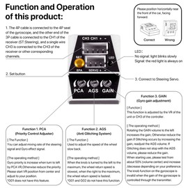 DUMBORC G03 RC Mini Gyroscope RC Crawler Mini Gyros Lightweight Drift Car Balancer for for Monster Cars Truck Crawler