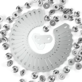 ACENBAY Nickel-Plated BUS BARS & STAINLESS NUTS kit for Camry, Avalon, ES300h, & HS250h