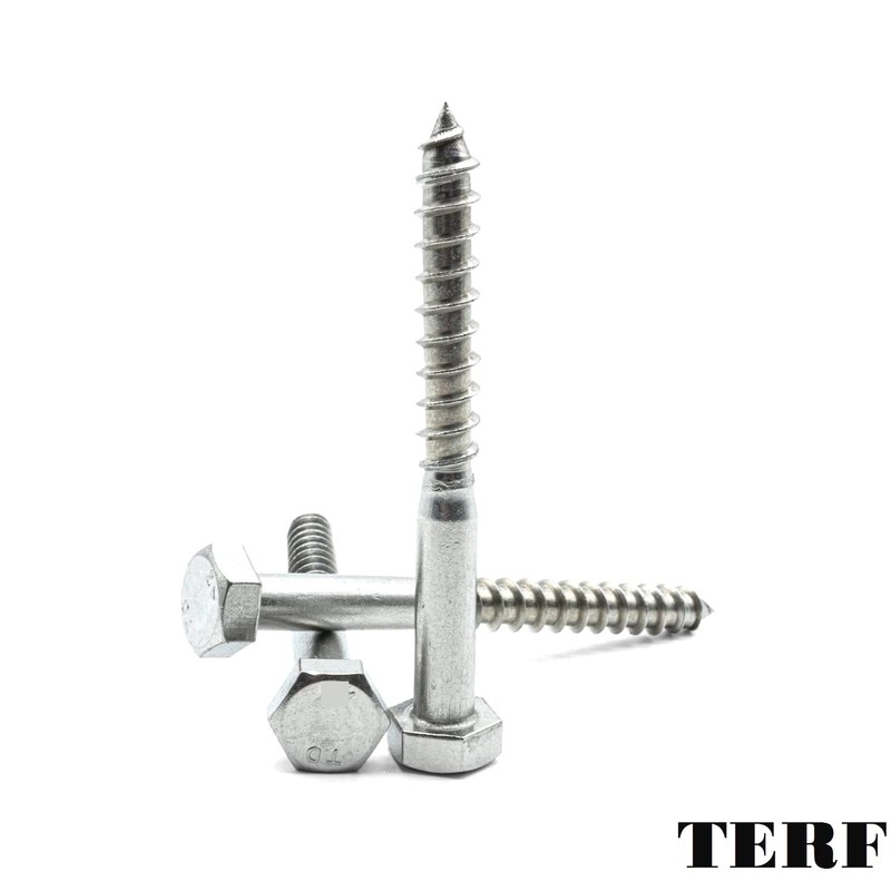 TERF® M8 X 75mm Coach Screws Hex Head M8 (8mm)