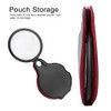 Semme Lupa De Bolsillo Plegable, 8X Mini Bolsa De Lupa