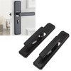 Door Lever Lock Universal Aluminium Alloy Black Door Security Latch