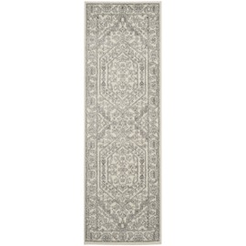 SAFAVIEH Adirondack Collection ADR108B Oriental Medallion Non-Shedding Living Room Bedroom Accent Rug, 2'6" x 4', Ivory / Silver