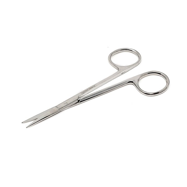 A2Z Iris Micro Scissors 4.5" Straight, Nurse Essentials Sharp First Aid Sharp Scissors Stainless Steel - Perfect for Doctors, Nurses, Paramedics Emergency Supplies - Suitable for Home, Car & Travel
