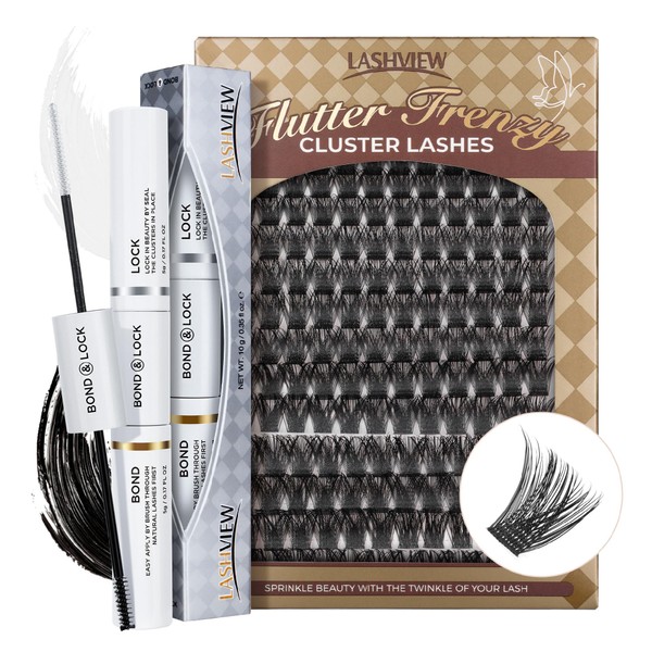 LASHVIEW LASHVIEW Lash Extension Clusters - 168pcs Natural Look Lash