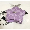Coach NWT Coach Star Signature Bag Charm CBL12 Silver/Iris