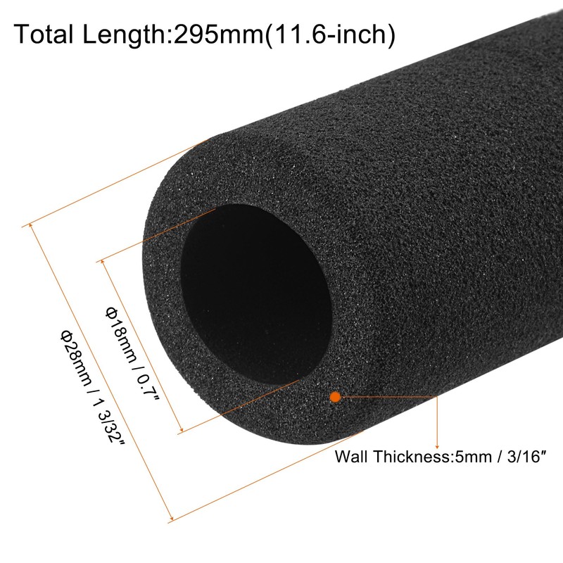 MECCANIXITY Foam Grip Tubing Handle Grips 17mm ID 5mm Wall