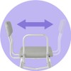 Medline Transfer Bench for Bathtubs and Showers, Adjustable Shower Bench