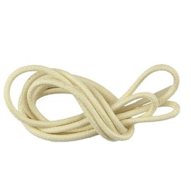 1 Pair Collonil Laces, Chord, Round, Thick, Diameter 3 mm, Various Lengths and Colours - Eggshell, size: 90