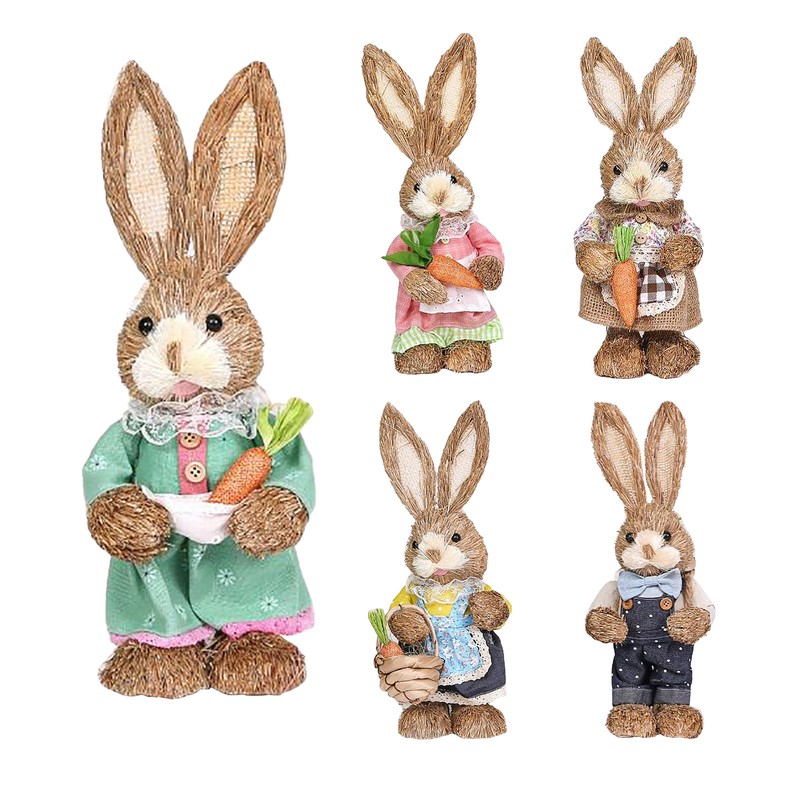 Easter Simulation Home Garden Decoration Cartoon Photography Props Straw