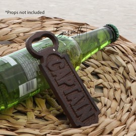 Nautical Rustic Cast Iron Bottle Opener Ornament - Set of 2