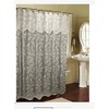 spring Home Romance Lace Beige Fabric Shower Curtain with an