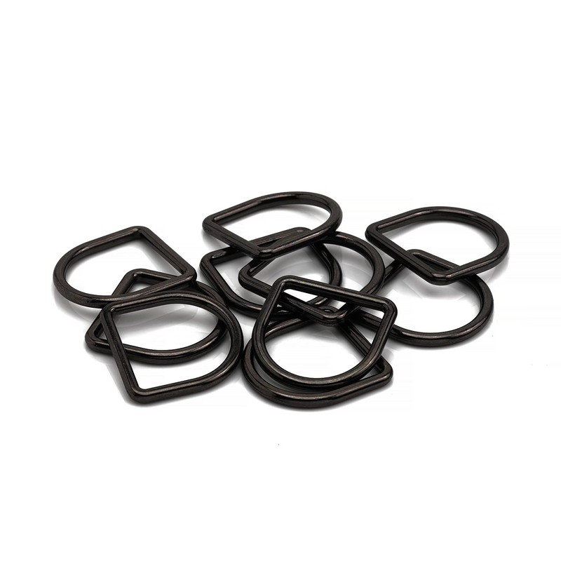 Trimming Shop Heavy-Duty Welded Metal D Ring Fasteners, Durable Buckles