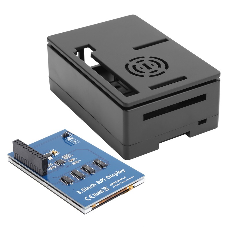 For Raspberry Pi 4B Case Shell Kit LCD 3.5in Touch