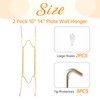 2 Pack Plate Hangers for The Wall, Suitable for 10-14