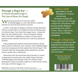 iCalmPet | Through a Dog's Ear: iCalmDog Reggae | CD | 60-min | Happy Jamaican Rhythm Solution for Canine Anxiety