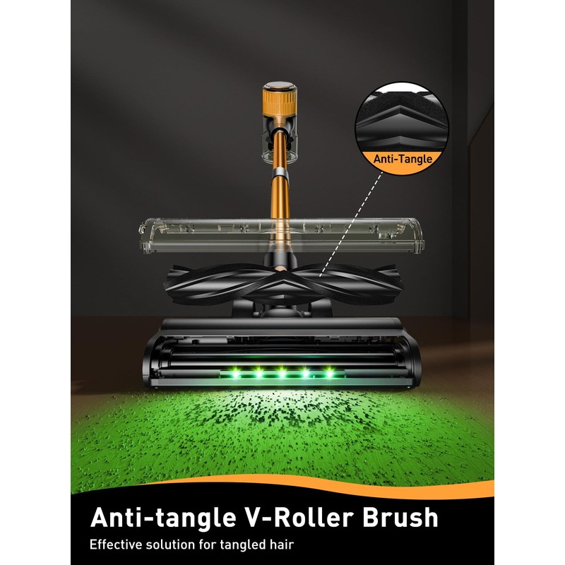 Cordless Vacuum Cleaner, 40Kpa 8 in 1 Powerful Suction Lightweight