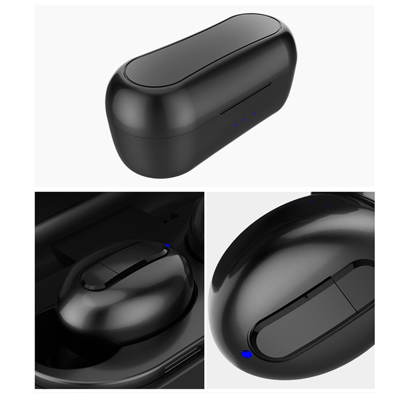True Wireless Earphones Bluetooth 5.0 Headphones with Mic IPX5 Waterproof