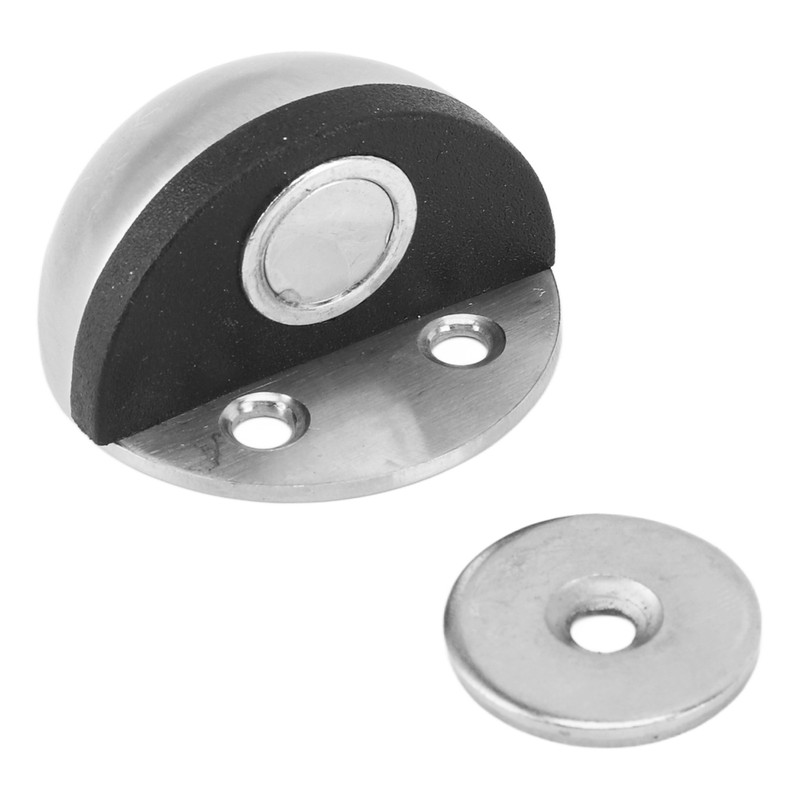 5 Sets Door Stopper Stainless Steel Rubber Door Stop Holder