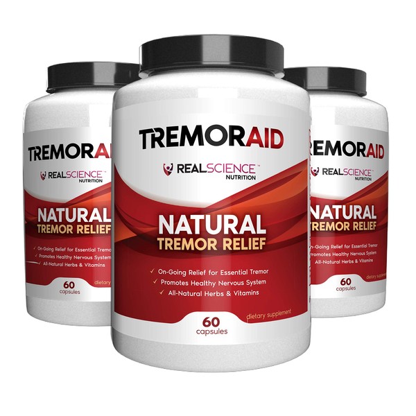 Tremoraid Essential Tremor Relief Supplements (60 Caps)* (3 Bottles)