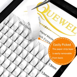 Pre-Fanned Eyelash Fans for Eyelash Extensions, 7D Eyelash Fans, Premade Fans, Long Foot Eyelash Extensions, Fan, C Curl, Ready Fan (7D-0.07 D-13 mm)