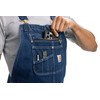 Carhartt Men's Loose Fit Denim Bib Overall, Darkstone, 38 x