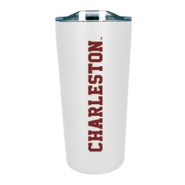 College of Charleston Double Walled Soft Touch Tumbler, Design-3 - White